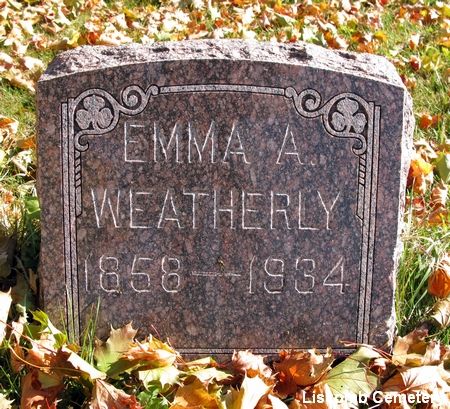 WEATHERLY, EMMA A. - Marshall County, Iowa | EMMA A. WEATHERLY 