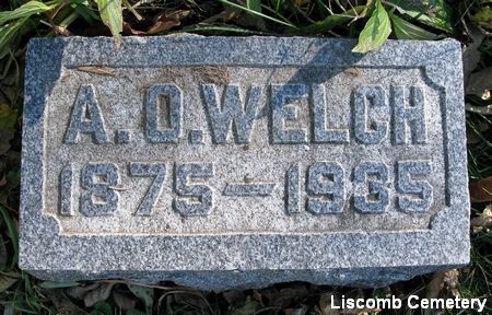 WELCH, A. O. - Marshall County, Iowa | A. O. WELCH 
