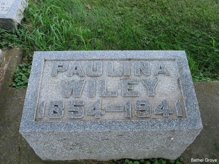 FULK WILEY, PAULINA EVELINE - Marshall County, Iowa | PAULINA EVELINE FULK WILEY 