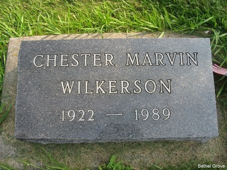 WILKERSON, CHESTER MARVIN - Marshall County, Iowa | CHESTER MARVIN WILKERSON 