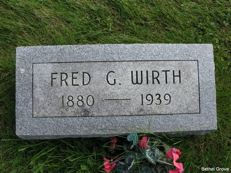 WIRTH, FRED GEORGE - Marshall County, Iowa | FRED GEORGE WIRTH 