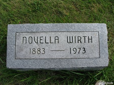HOLCOMB WIRTH, NOVELLA - Marshall County, Iowa | NOVELLA HOLCOMB WIRTH 