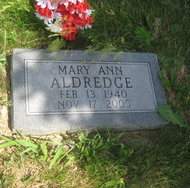 ALDREDGE, MARY ANN - Mills County, Iowa | MARY ANN ALDREDGE 