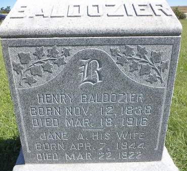 BALDOZIER, HENRY - Mills County, Iowa | HENRY BALDOZIER 