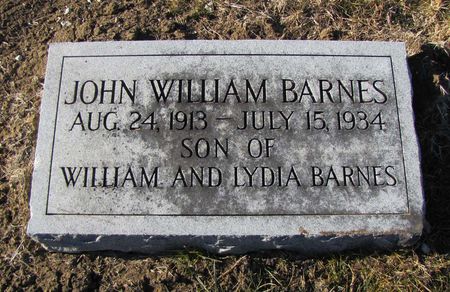 BARNES, JOHN WILLIAM - Mills County, Iowa | JOHN WILLIAM BARNES 