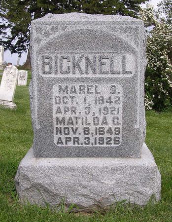 BICKNELL, MATILDA G - Mills County, Iowa | MATILDA G BICKNELL 