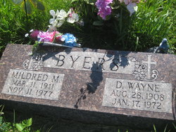 BYERS, MILDRED M. - Mills County, Iowa | MILDRED M. BYERS 