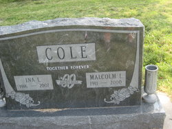 COLE, INA L - Mills County, Iowa | INA L COLE 