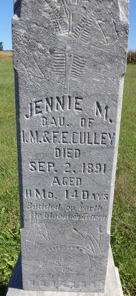 CULLEY, JENNIE M - Mills County, Iowa | JENNIE M CULLEY 