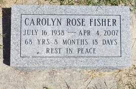 FISHER, CAROLYN ROSE - Mills County, Iowa | CAROLYN ROSE FISHER 