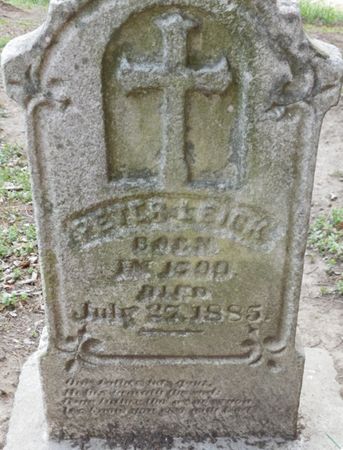 LEICK, PETER - Mills County, Iowa | PETER LEICK 