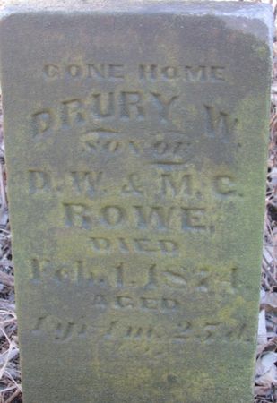 ROWE, DRURY W. - Mills County, Iowa | DRURY W. ROWE 