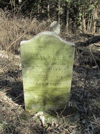 ROWE, MATILDA C. - Mills County, Iowa | MATILDA C. ROWE 