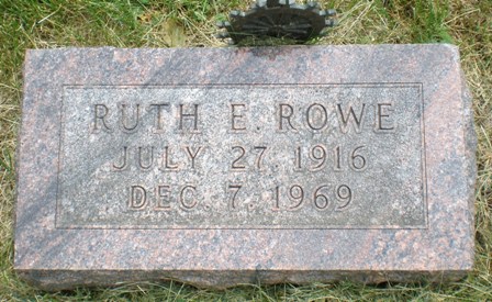 RICHARDSON ROWE, RUTH E. - Mills County, Iowa | RUTH E. RICHARDSON ROWE 