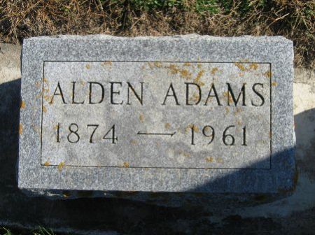 ADAMS, ALDEN - Mitchell County, Iowa | ALDEN ADAMS 