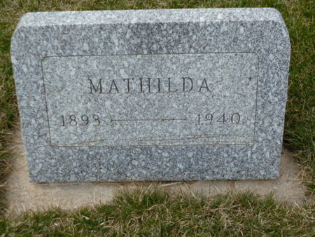 AHRENS, MATHILDA - Mitchell County, Iowa | MATHILDA AHRENS 