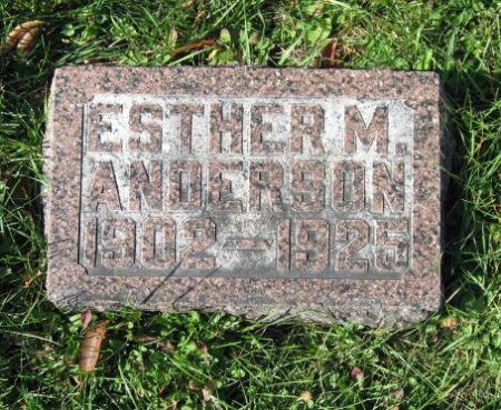ANDERSON, ESTHER M. - Mitchell County, Iowa | ESTHER M. ANDERSON 