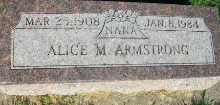 ARMSTRONG, ALICE M. - Mitchell County, Iowa | ALICE M. ARMSTRONG 