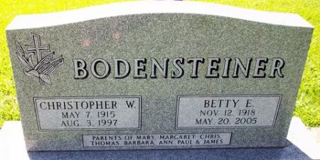 BODENSTEINER, BETTY E. - Mitchell County, Iowa | BETTY E. BODENSTEINER 