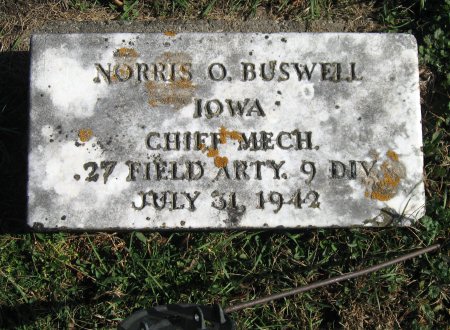 BUSWELL, NORRIS O. (MILITARY) - Mitchell County, Iowa | NORRIS O. (MILITARY) BUSWELL 