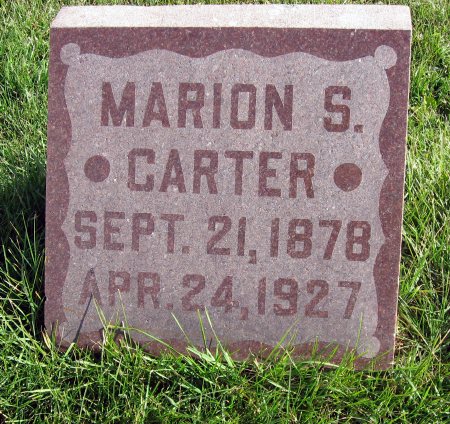 CARTER, MARION S. - Mitchell County, Iowa | MARION S. CARTER 