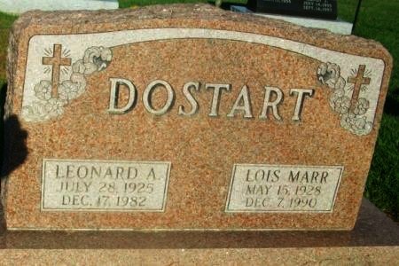 DOSTART, LOIS (MARR) - Mitchell County, Iowa | LOIS (MARR) DOSTART 