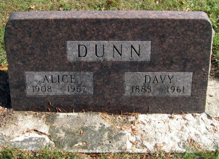 NICHOLSON DUNN, ALICE MAY - Mitchell County, Iowa | ALICE MAY NICHOLSON DUNN 