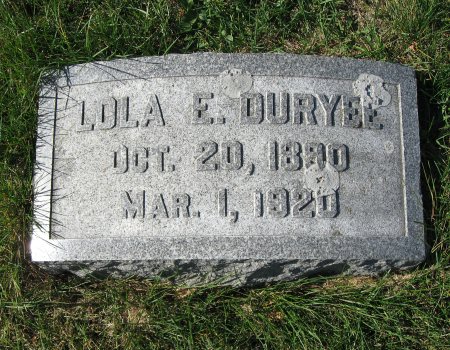 DURYEE, LOLA E. - Mitchell County, Iowa | LOLA E. DURYEE 