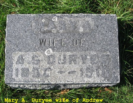 DURYEE, MARY A. - Mitchell County, Iowa | MARY A. DURYEE 
