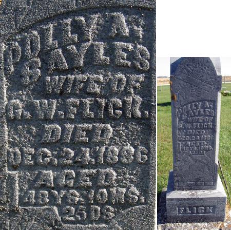 SAYLES FLICK, POLLY A. - Mitchell County, Iowa | POLLY A. SAYLES FLICK 