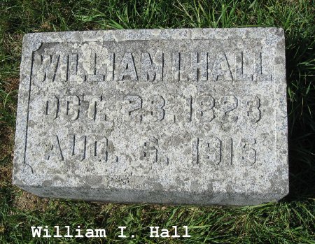 HALL, WILLIAM I. (HEADSTONE) - Mitchell County, Iowa | WILLIAM I. (HEADSTONE) HALL 