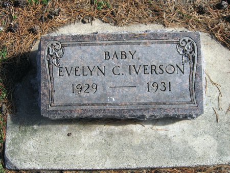 IVERSON, EVELYN (HEADSTONE) - Mitchell County, Iowa | EVELYN (HEADSTONE) IVERSON 