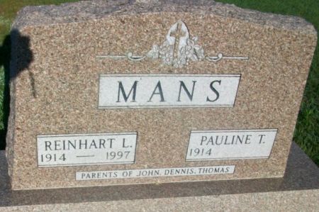 MANS, REINHART L. - Mitchell County, Iowa | REINHART L. MANS 