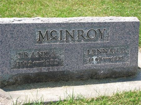 MCINROY, FRANK - Mitchell County, Iowa | FRANK MCINROY 