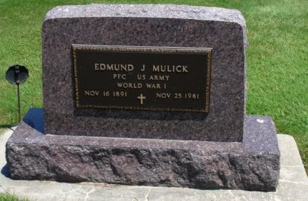 MULICK, EDMUND J. (MILITARY) - Mitchell County, Iowa | EDMUND J. (MILITARY) MULICK 