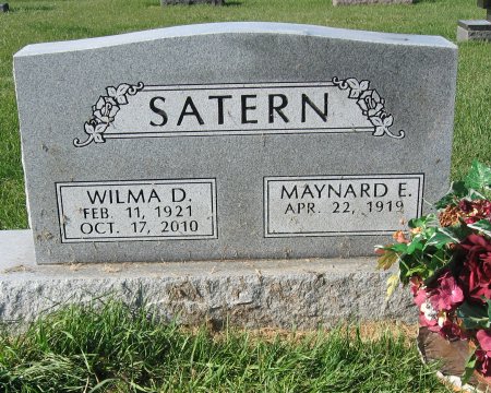 SATERN, WILMA D. - Mitchell County, Iowa | WILMA D. SATERN 