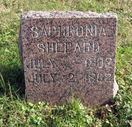 SHEPARD, SAPHRONIA - Mitchell County, Iowa | SAPHRONIA SHEPARD 