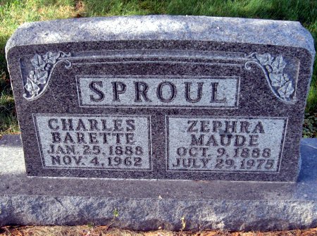 SPROUL, ZEPHRA MAUDE - Mitchell County, Iowa | ZEPHRA MAUDE SPROUL 