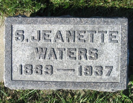 WATERS, S. JEANETTE - Mitchell County, Iowa | S. JEANETTE WATERS 