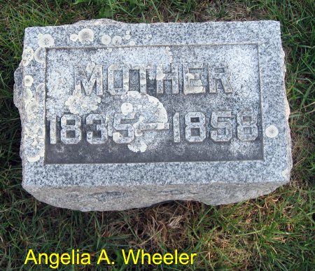 WHEELER, ANGELIA A. (HEADSTONE) - Mitchell County, Iowa | ANGELIA A. (HEADSTONE) WHEELER 