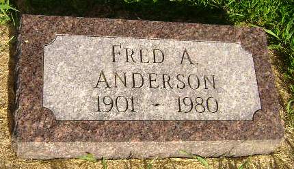 ANDERSON, FRED A - Monona County, Iowa | FRED A ANDERSON 
