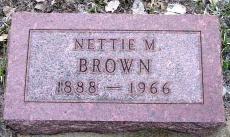 BROWN, NETTIE M - Monona County, Iowa | NETTIE M BROWN 