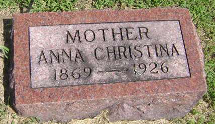 CARLSON, ANNA CHRISTINA - Monona County, Iowa | ANNA CHRISTINA CARLSON 