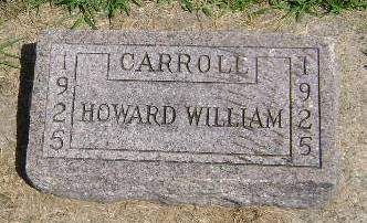 CARROLL, HOWARD WILLIAM - Monona County, Iowa | HOWARD WILLIAM CARROLL 