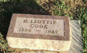 COOK, M LEOTTIE - Monona County, Iowa | M LEOTTIE COOK 