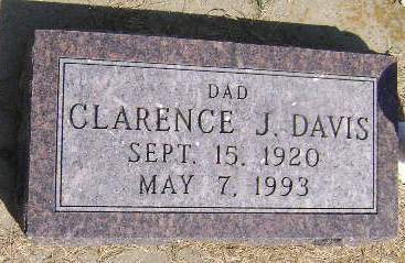 DAVIS, CLARENCE J - Monona County, Iowa | CLARENCE J DAVIS 