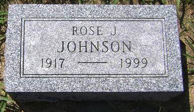 JOHNSON, ROSE J - Monona County, Iowa | ROSE J JOHNSON 