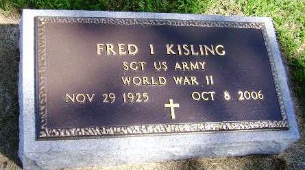 KISLING, FRED I - Monona County, Iowa | FRED I KISLING 