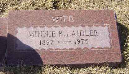 LAIDLER, MINNIE B - Monona County, Iowa | MINNIE B LAIDLER 