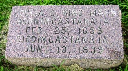 MANN, LOUISA C - Monona County, Iowa | LOUISA C MANN 